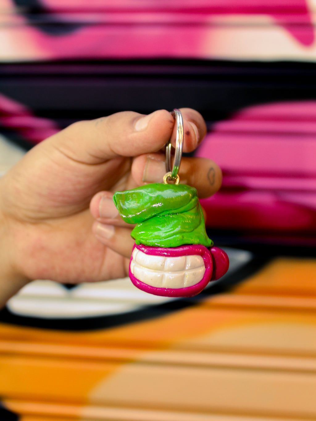 HEAD KEYCHAIN — HANDMADE