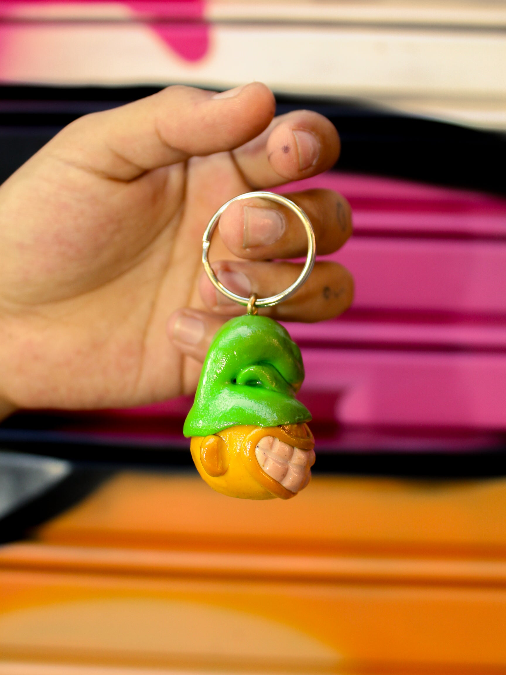 HEAD KEYCHAIN — HANDMADE