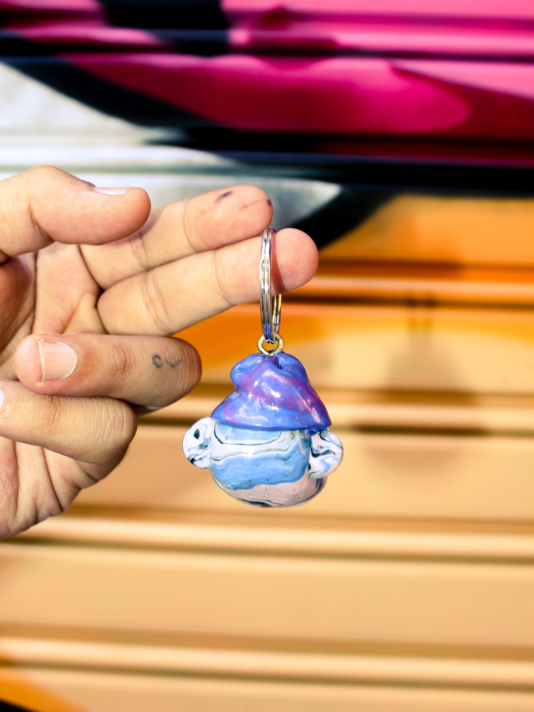 HEAD KEYCHAIN — HANDMADE