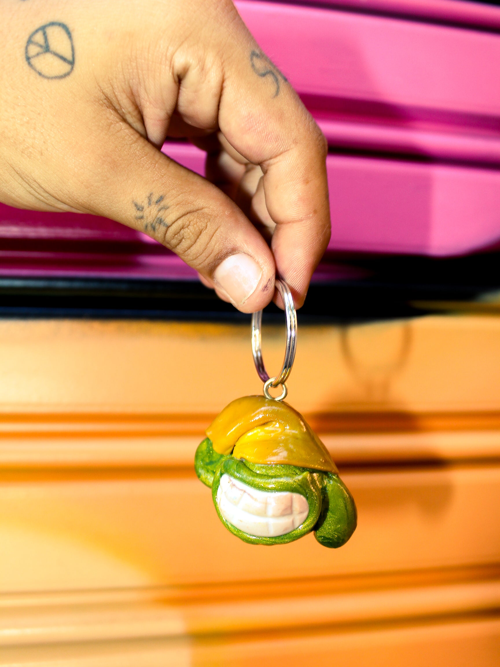 HEAD KEYCHAIN — HANDMADE