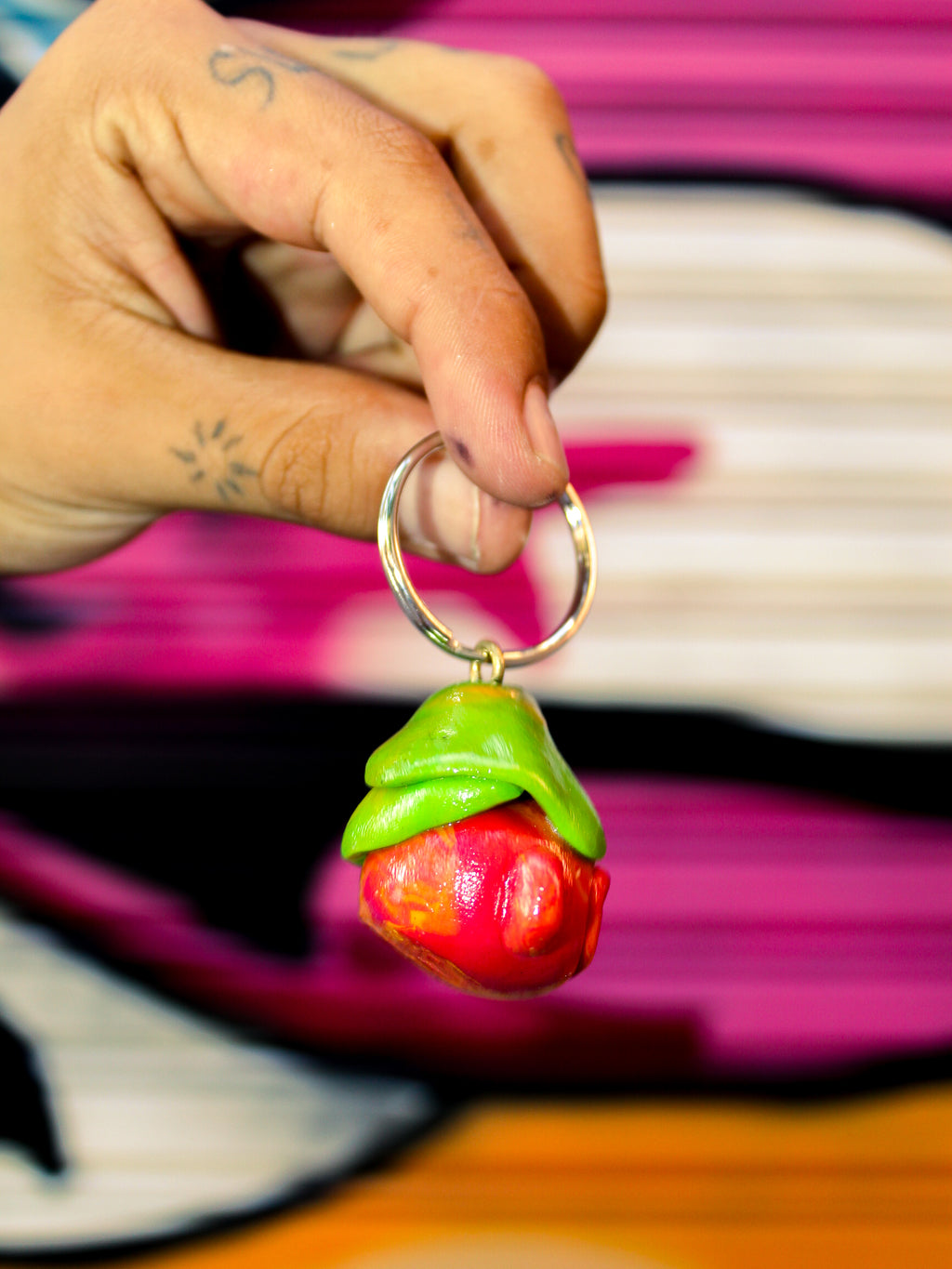 HEAD KEYCHAIN — HANDMADE