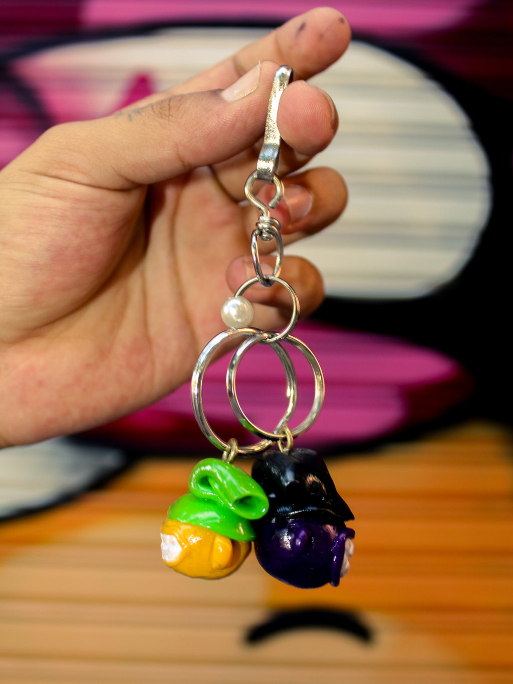 HEAD KEYCHAIN — HANDMADE